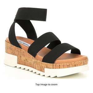Black straps platforms